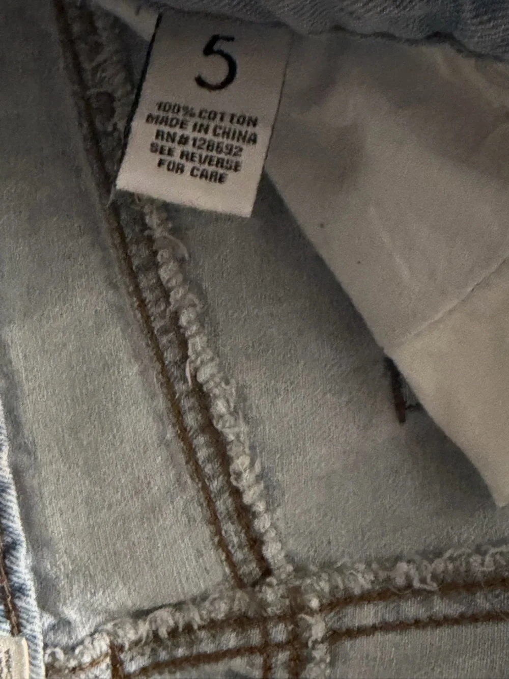 Madden NYC Light Wash Distressed Wide Leg Jeans Size 5 - Picture 14 of 16